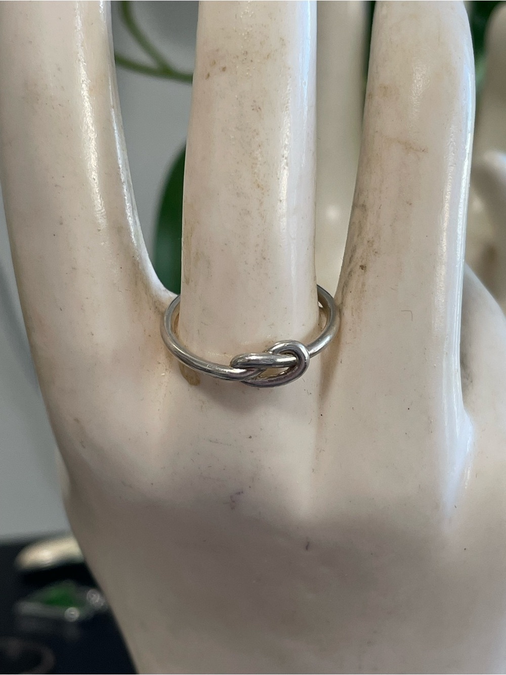 Silver Knot Ring - Minimalist Knot Band